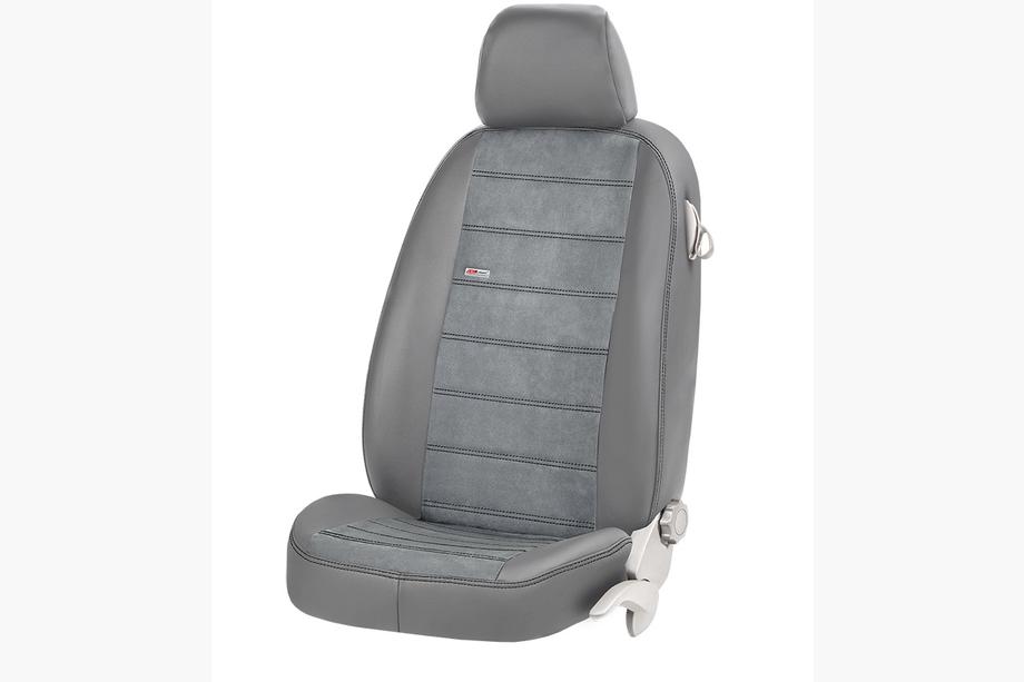 Toyota Fortuner 2006–2015 Sædeovertræk i eco-læder + stof + alcantara Antara (komplet kabine) Foto 19