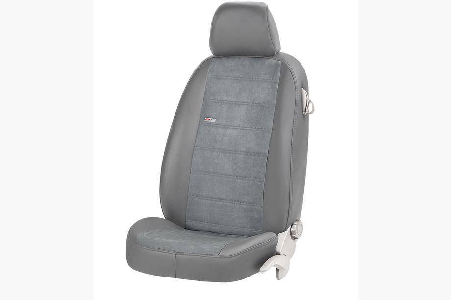 Toyota Fortuner 2006–2015 Sædeovertræk i eco-læder + stof + alcantara Antara (komplet kabine) Foto 24