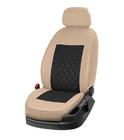 Opel Combo 2002–2012 Sædeovertræk i øko-læder+stof+alcantara Eco Prestige Antara (forreste) foto 11