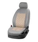 Opel Combo 2002–2012 Sædeovertræk i øko-læder+stof+alcantara Eco Prestige Antara (forreste) foto 14