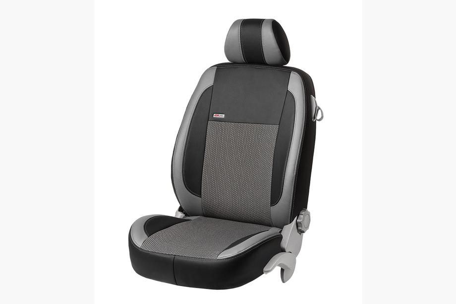 Citroen C-1 2014–2021 Sædeovertræk i økolæder + stof + Alcantara VIP Elite (komplet kabine) Foto 8