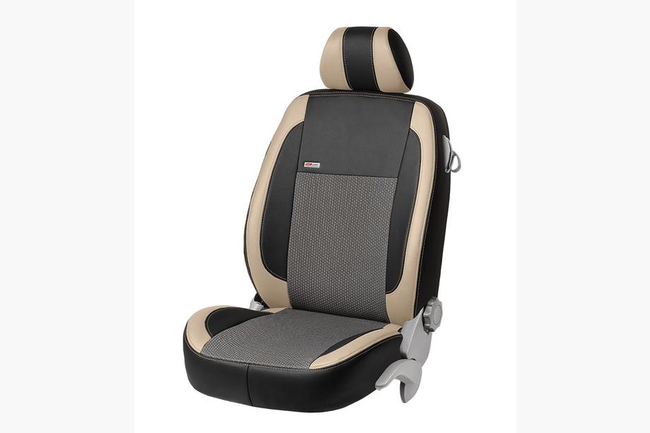 Citroen C-1 2014–2021 Sædeovertræk i økolæder + stof + Alcantara VIP Elite (komplet kabine) Foto 10