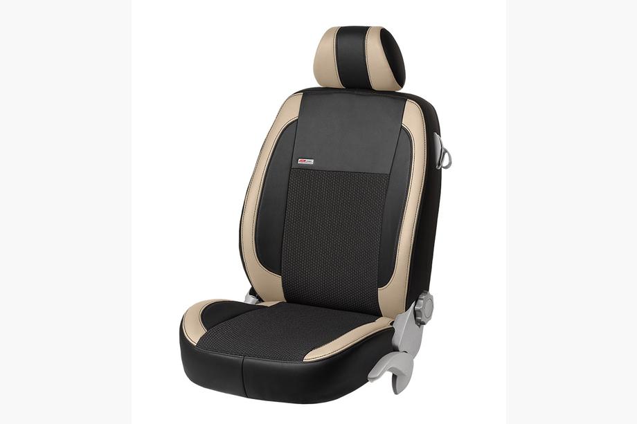 Citroen C-1 2014–2021 Sædeovertræk i økolæder + stof + Alcantara VIP Elite (komplet kabine) Foto 11