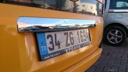Peugeot Bipper 2008–2017 Rustfri liste over nummerpladen OmsaLine - italiensk rustfrit stål foto 3