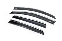 Nissan Qashqai 2007–2010 Vindafvisere med kromliste (4 stk., Niken) foto 5