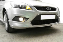 Ford Focus II 2008–2011 Frontbumperlæbe Sedan (til lakering) foto 1