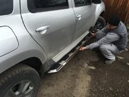 Renault Duster 2008–2017 Vison sidetrin (2 stk., aluminium/rustfrit stål) foto 1