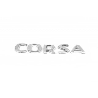 Emblem tekst Corsa 12,5 cm x 1,6 cm foto 1