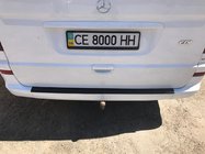 Mercedes Viano 2004–2014 Bagkofangerbeskytter med opbuk DDU (plast) Blank foto 3