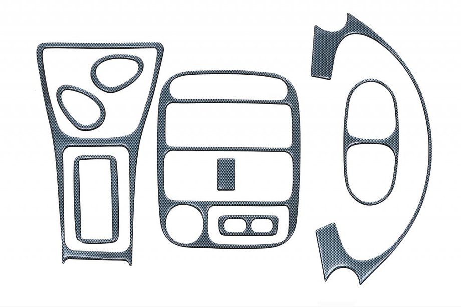 Hyundai Accent 1994–1999 Instrumentbordbeklædning Aluminium Image