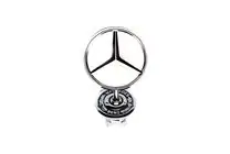 Mercedes S-сlass W140 1991–1998 Emblem med trådkors (med tekst) foto 1