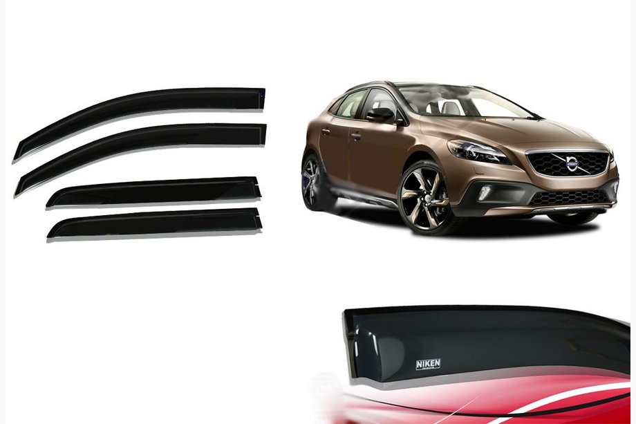 Volvo V40 2012– Vindafvisere til sideruder (4 stk., Niken) Image
