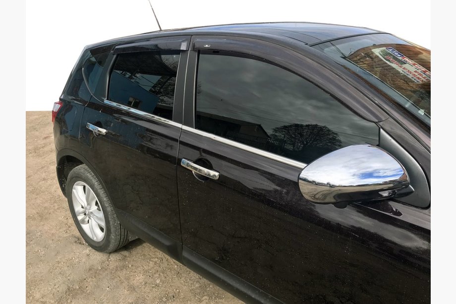 Nissan Qashqai 2010–2014 Udvendige dørkantslister (4 stk., rustfrit stål) Standardudgave, OmsaLine – italiensk rustfrit stål Image
