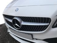 Mercedes C-klasse W205 2014–2021 Frontgrill Diamond Silver (til Avantgarde/AMG-Line/C43 AMG) 2014-2018, uden kamera foto 7