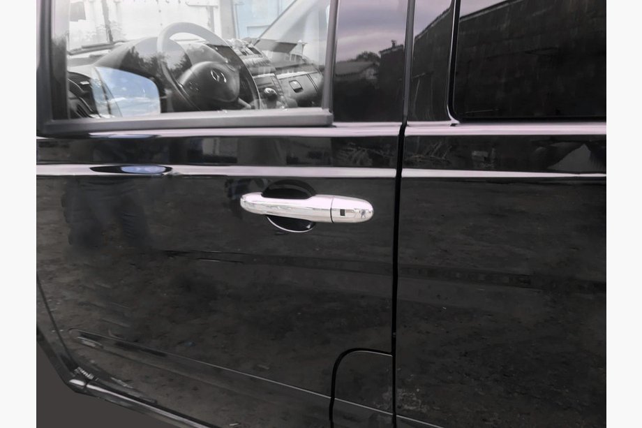 Mercedes Viano 2004–2014 Dørgrebscovers (rustfrit stål) 4 stk., OmsaLine - italiensk rustfrit stål Image