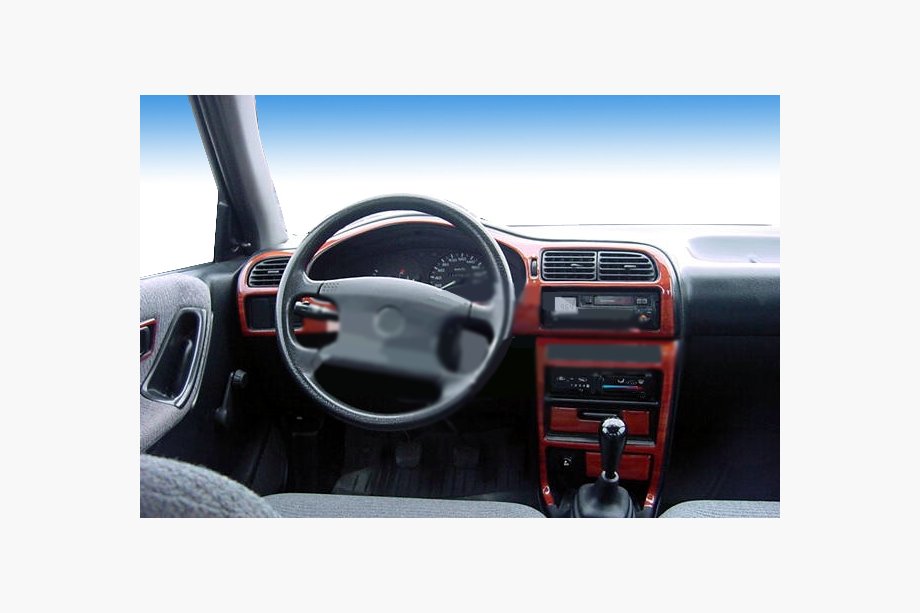 Nissan Sunny 1990–1995 Kampagne! Instrumentbrætindlæg i trælook Image