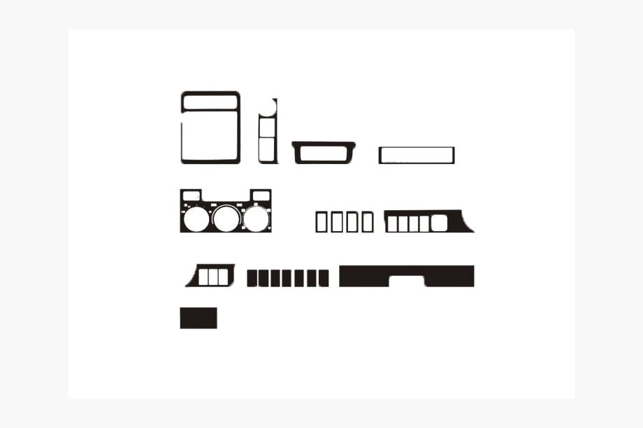 Toyota Land Cruiser 90 Prado 1996–2002 Kampagne! Instrumentbrætindlæg i trælook Image