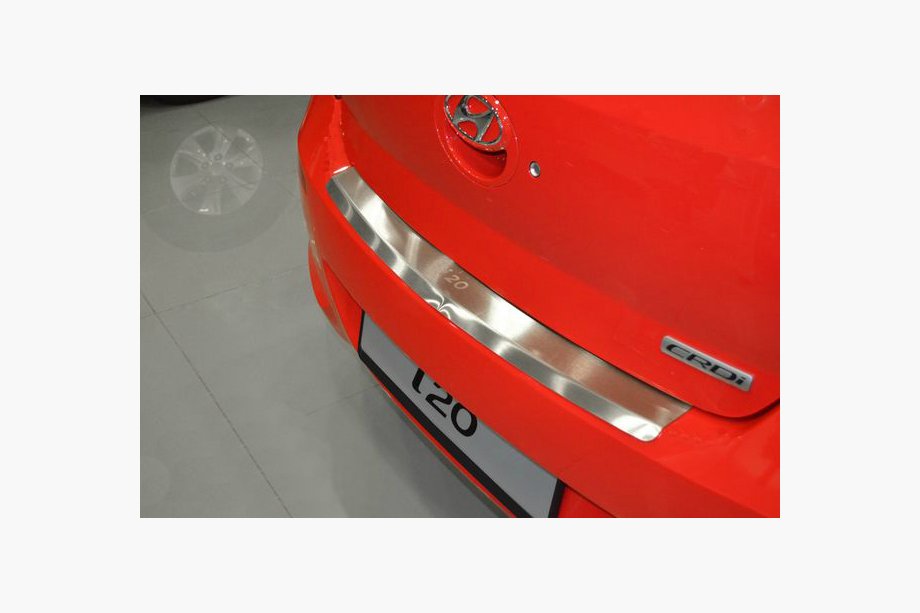 Hyundai I-20 2008–2012 Bagkofangerbeskytter med ombuk Nataniko (rustfrit stål) 2010-2012 Image