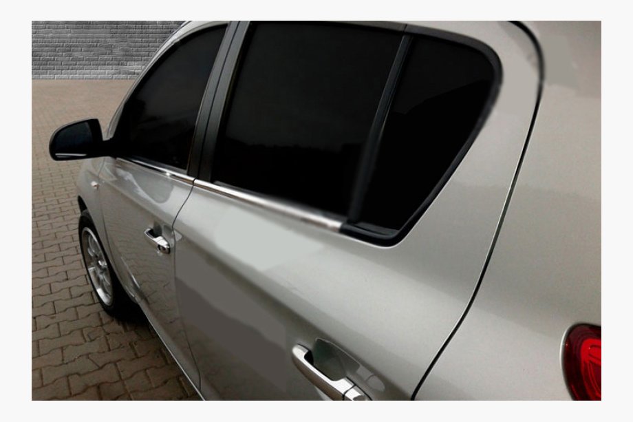 Hyundai I-20 2008–2012 Nedre rudelister (6 stk., rustfrit stål) Image
