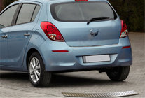 Hyundai I-20 2012–2014 OmsaLine bagkofangerbeskytter (rustfrit stål) foto 1