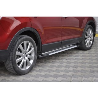 Sidetrin Allmond Grey (2 stk., aluminium)