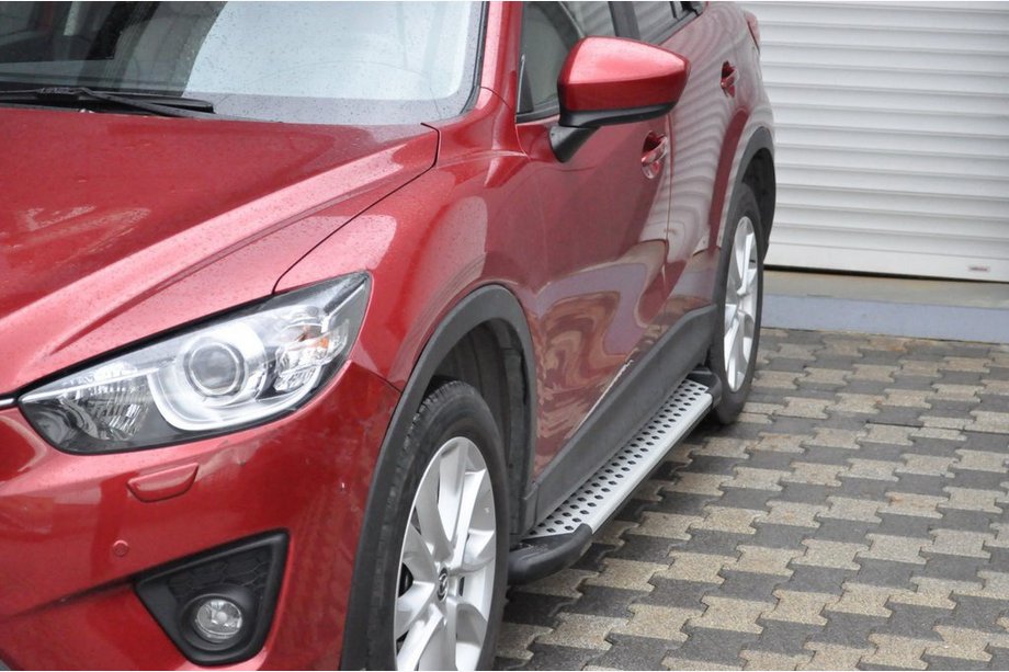 Mazda CX-5 2012–2017 Sidetrin Allmond Grey (2 stk., aluminium) Image