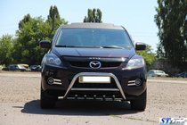 Mazda CX-9 2007–2016 Frontbeskyttelse WT003 (rustfrit stål) foto 2