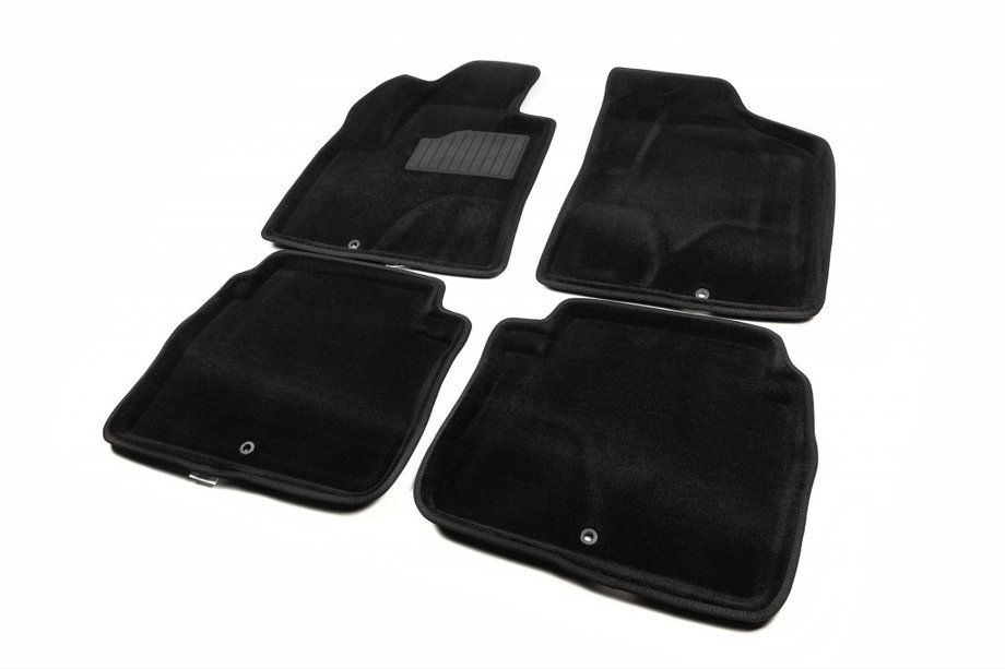 Hyundai Santa Fe 2 2006–2012 3D tekstilmåtter til kabinen (Seintex) Image