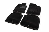 Hyundai Santa Fe 2 2006–2012 3D tekstilmåtter til kabinen (Seintex) foto 1