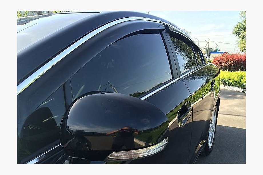 Volkswagen Passat B7 2012–2015 Vindafvisere med krom SW (4 stk, Cobra) Image