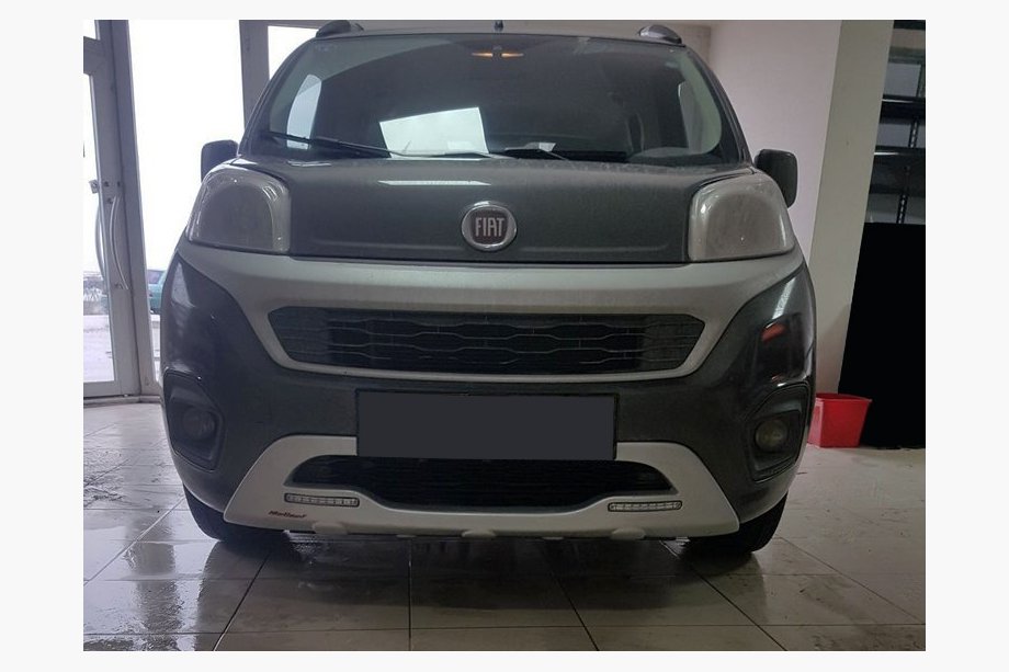 Citroen Nemo 2007–2017 Front læbespoiler med LED (2014+, til lakering) Image