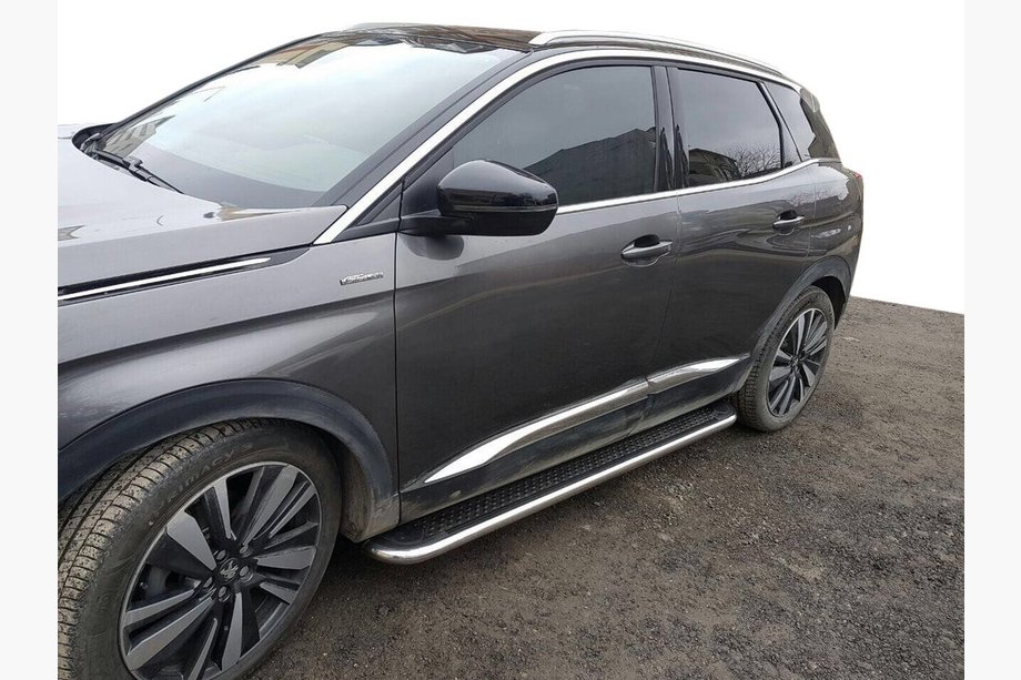 Peugeot 3008 2016–2023 Maydos V2 sidetrin (2 stk., aluminium/rustfrit stål) Image