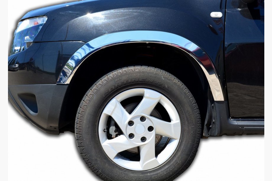 Renault Duster 2008–2017 Skærmkantlister (4 stk., rustfrit stål) Image