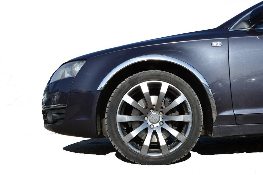 Audi A6 C6 2004–2011 Skærmkantlister (4 stk., rustfrit stål) Image