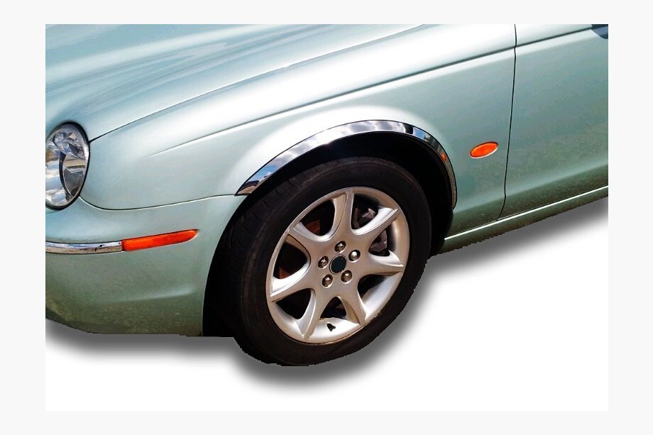 Jaguar X-Type 2001–2009 Skærmkantlister (4 stk., rustfrit stål) Image