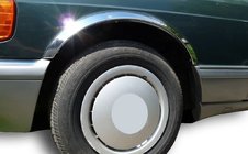 Mercedes S-class W126 1979–1991 Skærmkantlister (4 stk., rustfrit stål) foto 1