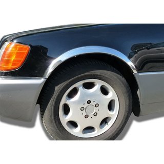 Skærmkantlister (Short/Long, 4 stk., rustfrit stål)