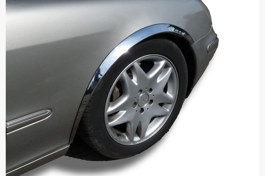 Mercedes S-class W220 1998–2005 Skærmkantlister (4 stk., rustfrit stål) Image