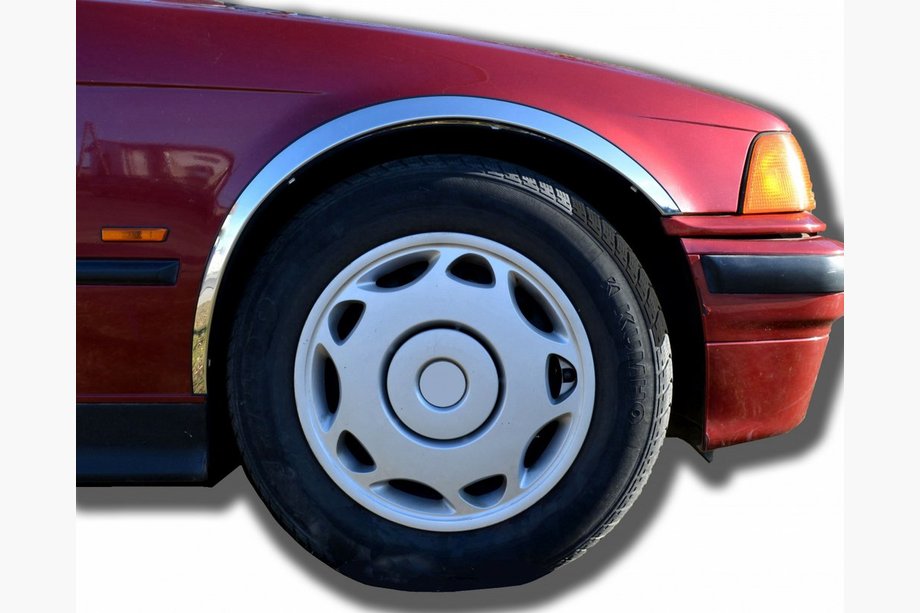 BMW 3-serie E36 1990–2000 Skærmkantlister (4 stk., rustfrit stål) Image