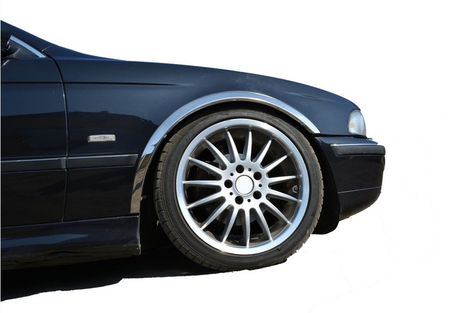 BMW 5-serie E39 1996–2003 Skærmkantlister (4 stk., rustfrit stål) Image