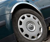 Volkswagen Passat B5 1997–2005 Skærmkantlister (4 stk., rustfrit stål) Stationcar, 2000-2005 foto 1