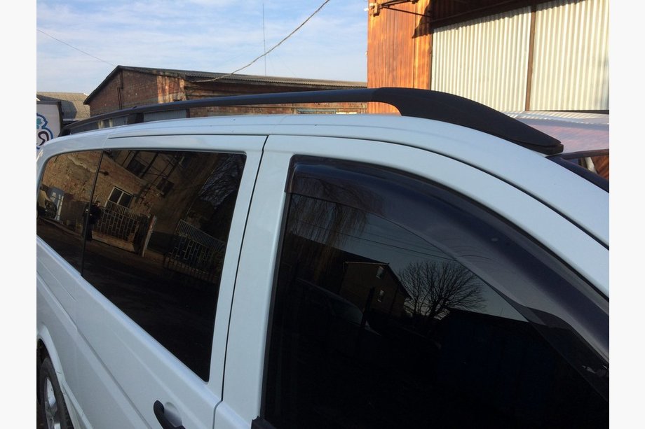 Mercedes Viano 2004–2014 Sorte tagrælinger ELITE (plastfod) Ekstra lang akselafstand (ExtraLong) Foto 11