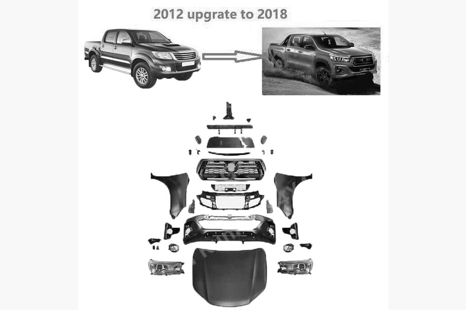 Toyota Hilux 2006–2015 Facelift-sæt til 2019 Image