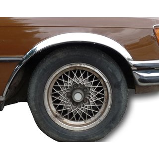 Skærmkantlister (4 stk., rustfrit stål) Mercedes W116 1972–1980 foto 1