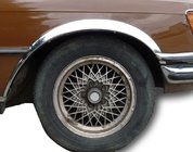Mercedes W116 1972–1980 Skærmkantlister (4 stk., rustfrit stål) foto 1
