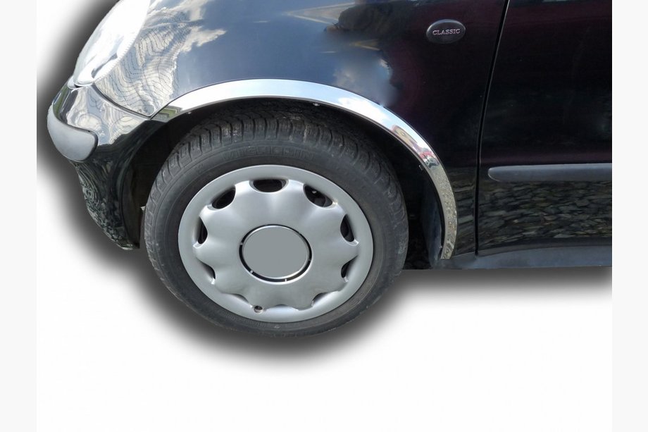 Mercedes A-klasse W168 1997–2004 Skærmkantlister (4 stk., rustfrit stål) Image