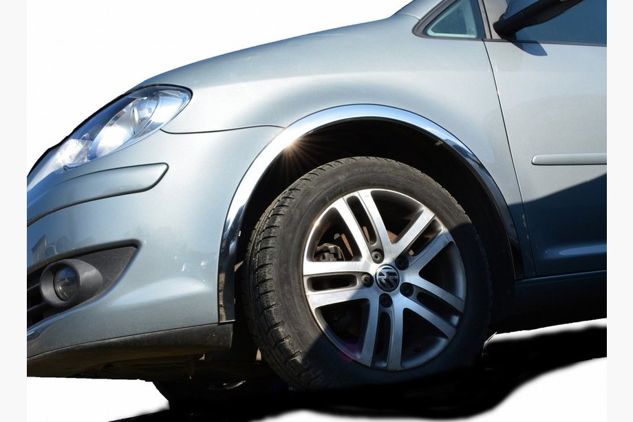Volkswagen Touran 2003–2010 Skærmkantlister (4 stk., rustfrit stål) 2003-2006 Image