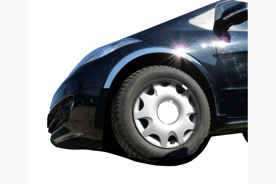 Mercedes A-class W169 2004–2012 Skærmkantlister (4 stk., rustfrit stål) Image