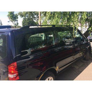Sorte tagrælinger Skyport (massivt metal) Mercedes Viano 2004–2014 foto 1