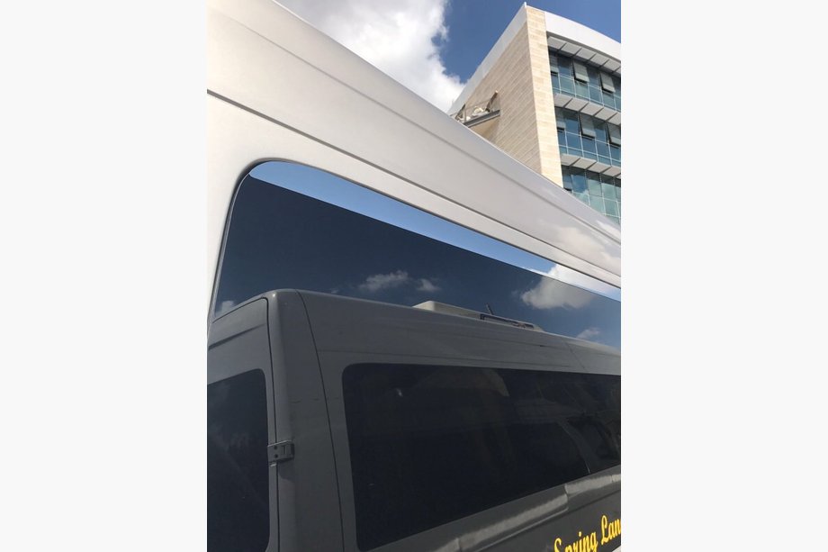 Volkswagen Crafter 2006–2016 Øvre vinduesliste i rustfrit stål Foto 4